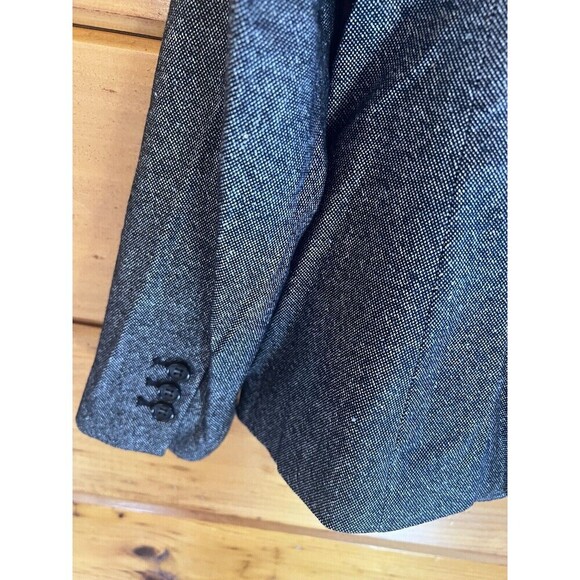 Talbots Jacket Womens Size 8P Black Donegal Tweed Wool Blend 2 Button 4 Pockets - Picture 6 of 6